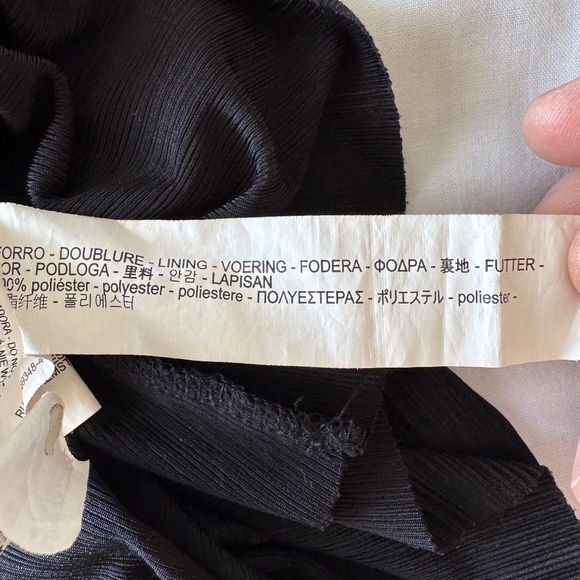 Zara Women's M Babydoll Spaghetti Strap Open Back Romper Black Summer Festival - Picture 10 of 16